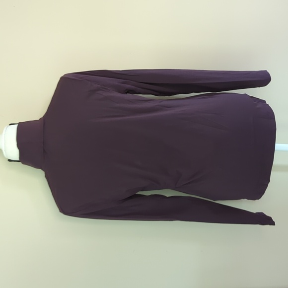Lands' End Lightweight Long Sleeve Turtleneck Top MEDIUM 10-12 Purple Plum - Picture 8 of 12